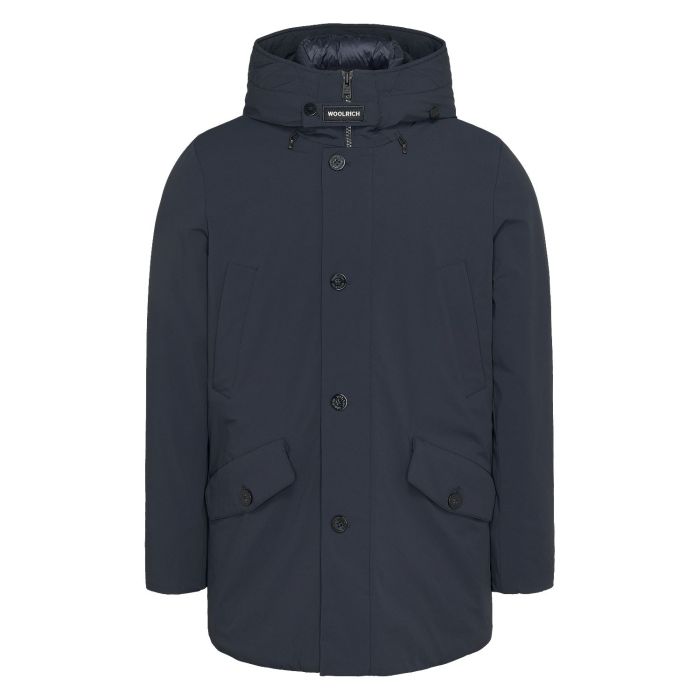 Woolrich stretch arctic parka melton blue