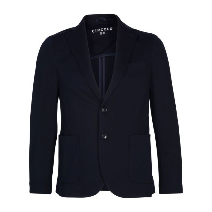Circolo Piquet blazer navy blue