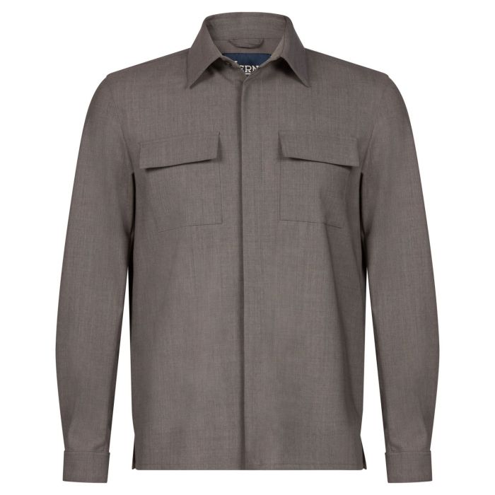 Herno overshirt brown Tasce al preto