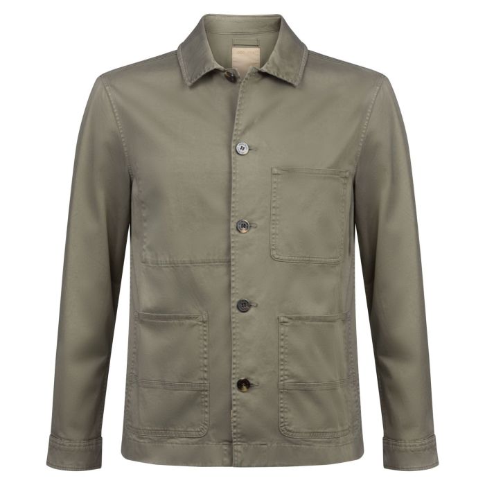 Woolrich overshirt twill chore military green