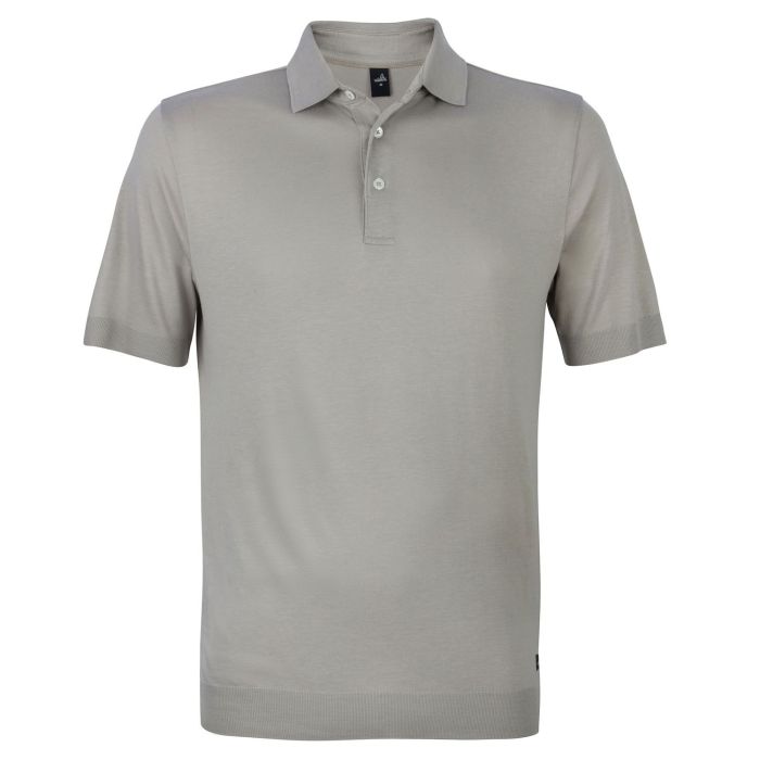 Wahts Luxury Jersey polo stone grey