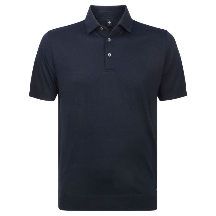 Wahts Luxury Jersey polo deep navy