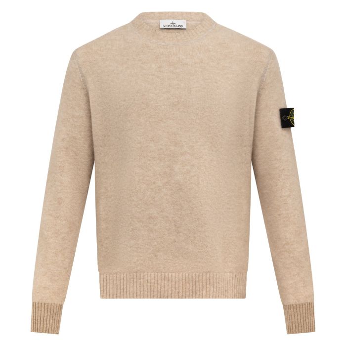 Stone Island crew neck biscuit melange