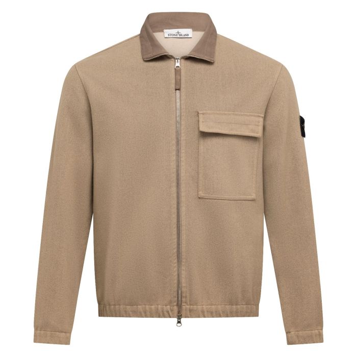 Stone Island overshirt biscuit