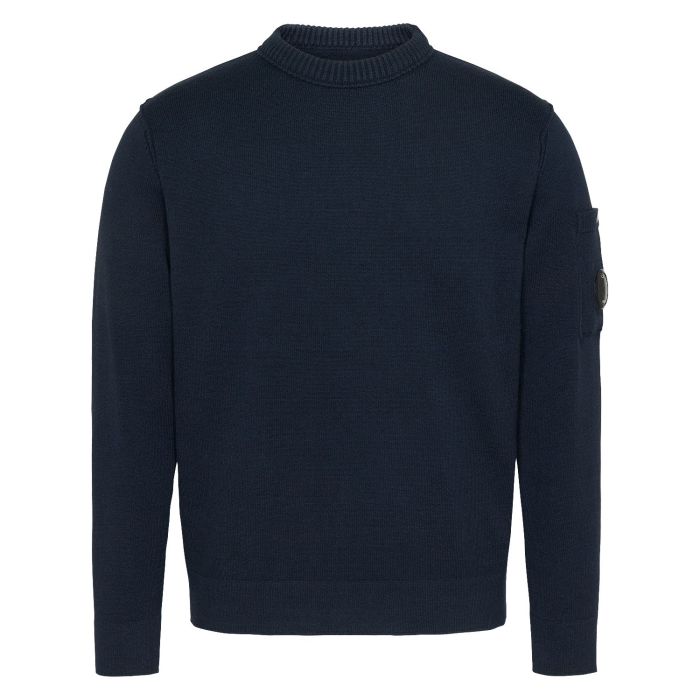 C.P.Company soft cotton stretch crewneck navy