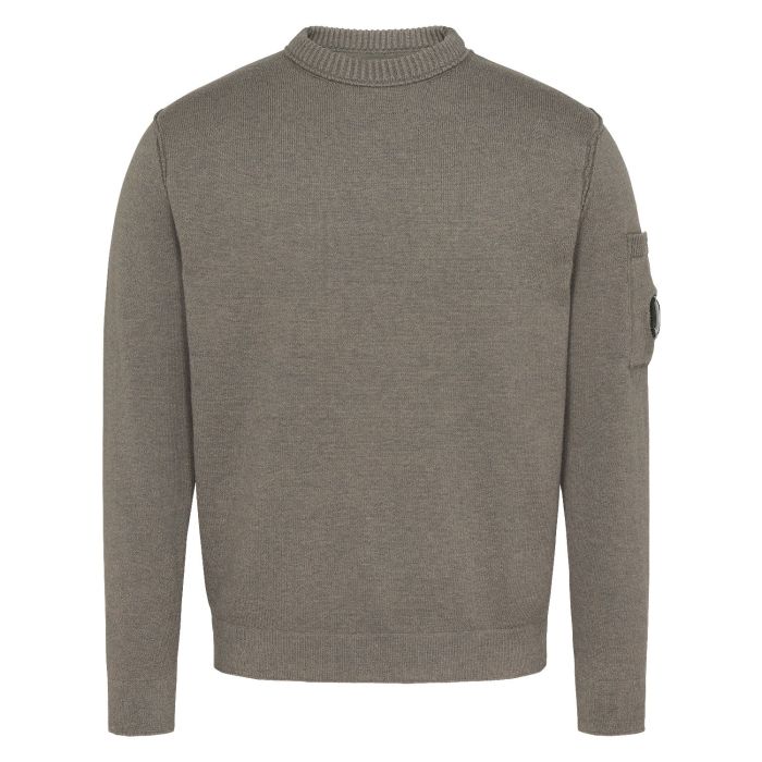 C.P.Company soft cotton stretch crewneck taupe