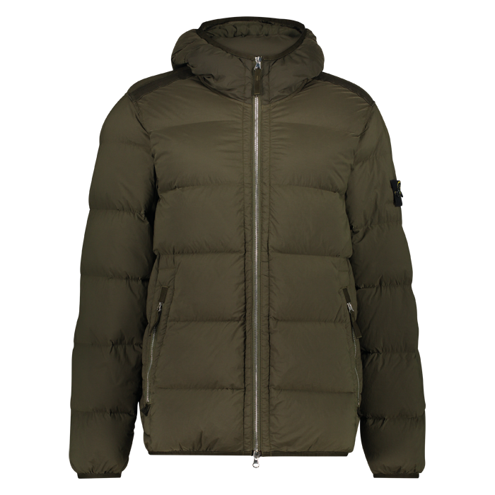 Stone Island heren jas vera piuma olive