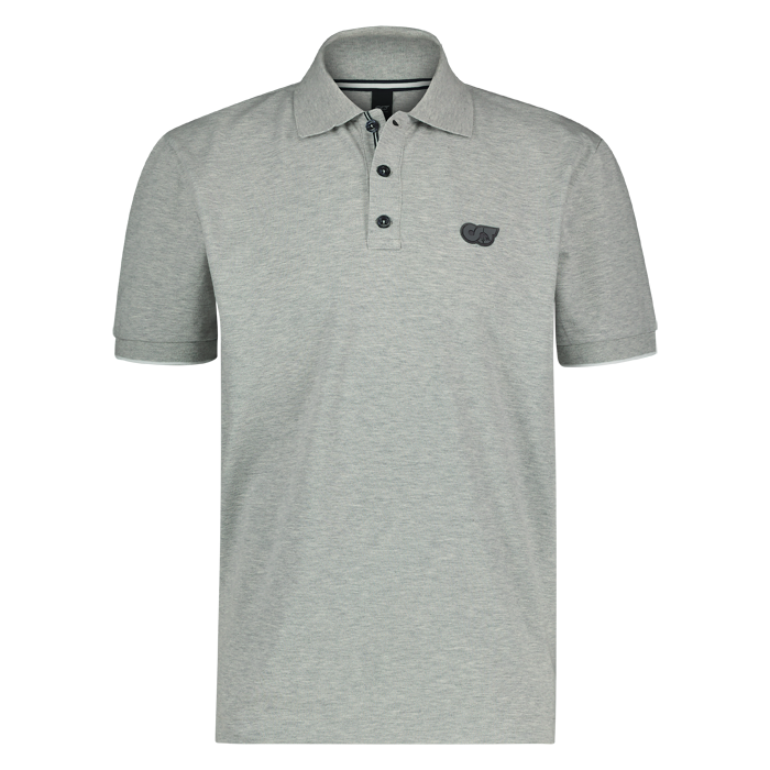 Alpha Tauri polo pique k.m. grey mel.