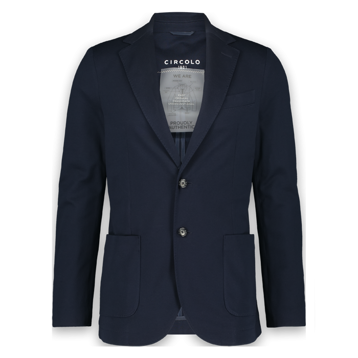 Circolo mens blazer piquet navy bleu