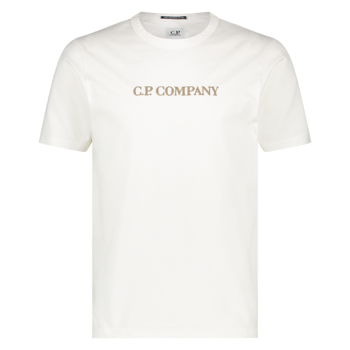 C.P. Company heren logo t-shirt gauze white
