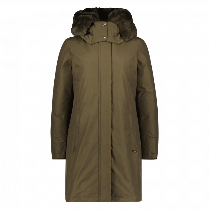 Woolrich dames bow bridge parka dark green