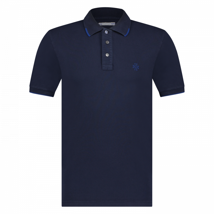 Jacob Cohen heren polo donkerblauw korte mouw