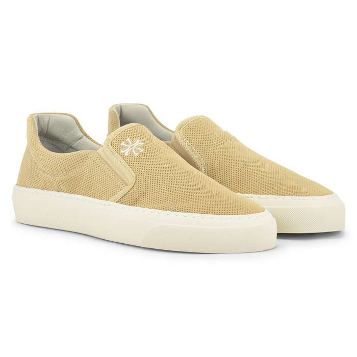 Jacob Cohen heren slip on sneaker capuccino