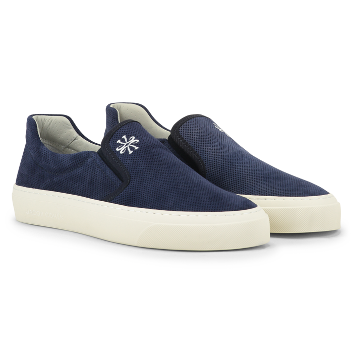 Jacob Cohen heren slip on sneaker navy blue