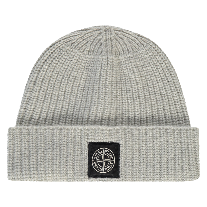 Berretto melange pearl grey