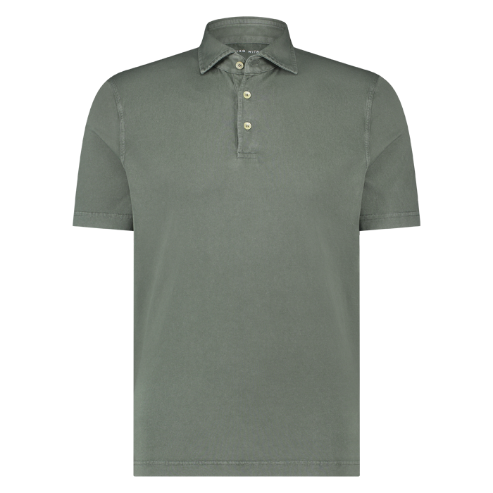 Fedeli polo km Giza organic vintage green