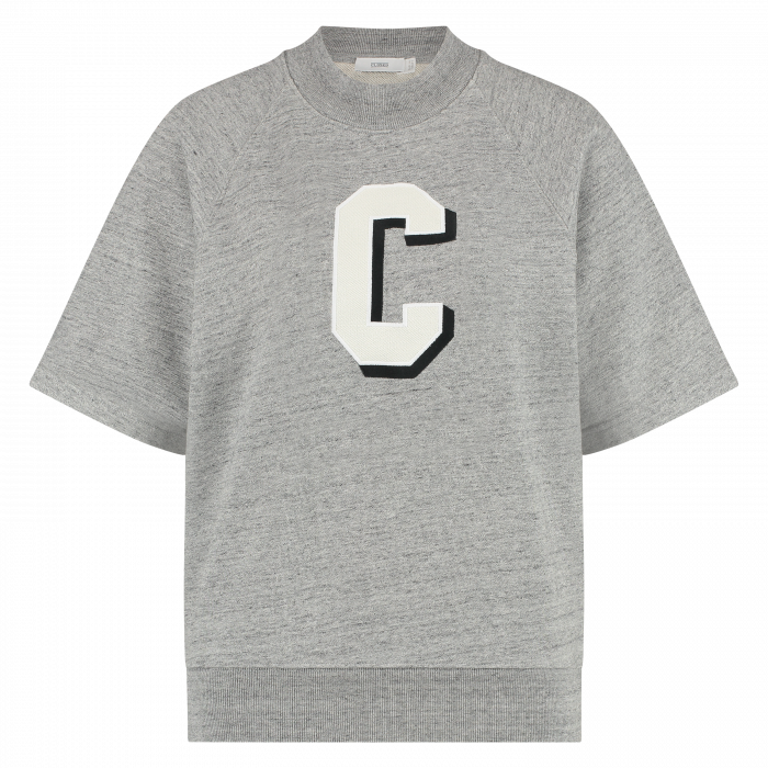 Closed dames raglan short sleeve shirt l grey