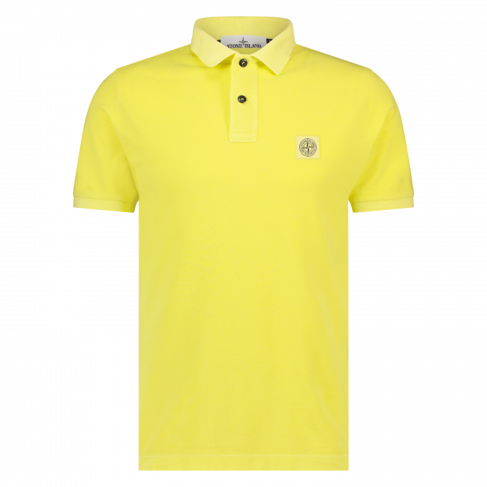 Stone Island heren polo korte mouw lemon