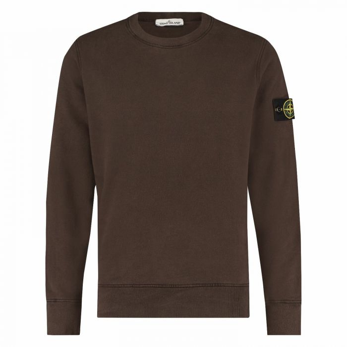 Stone Island heren sweat-shirt dark brown