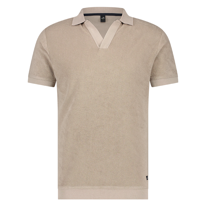 Wahtss heren polo hicks taupe