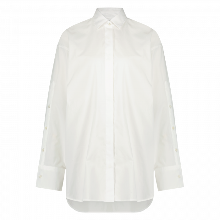 Closed Blouse long witplacket detail shirt