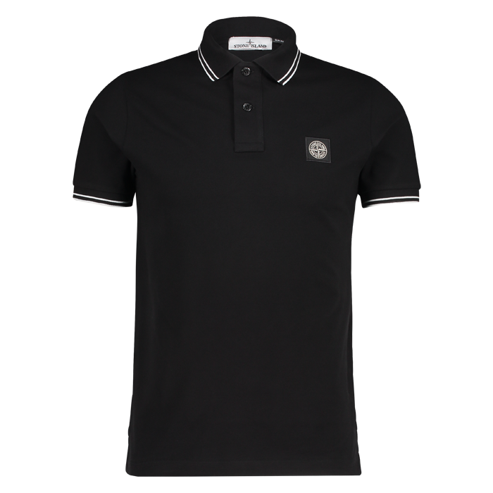 Stone Island polo short slv black