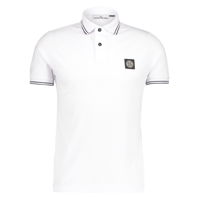 Stone Island polo short slv white