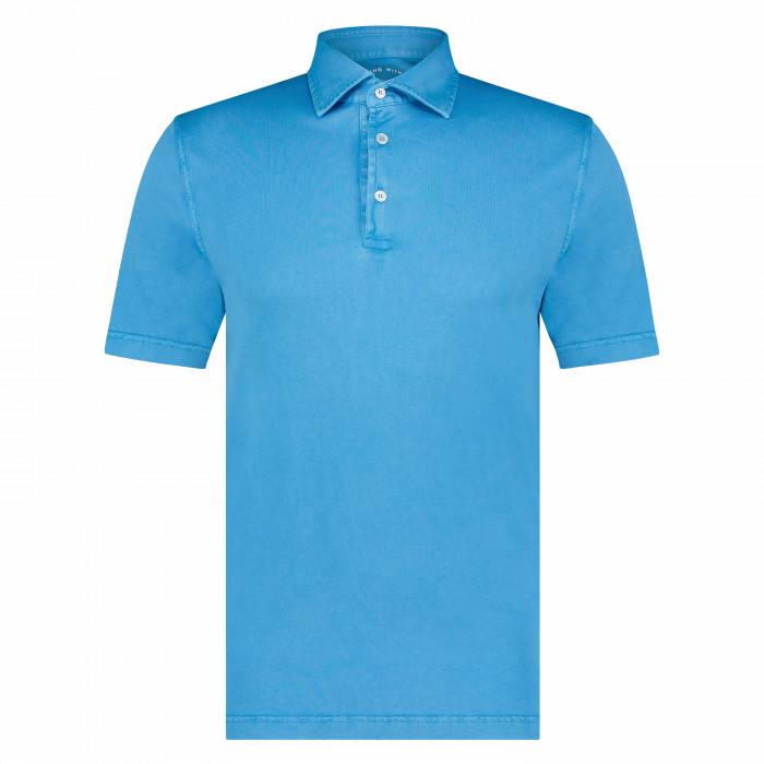 fedeli heren jersey polo licht blauw