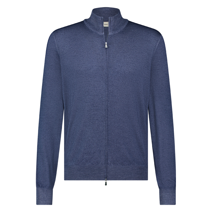 Gran Sasso jacket zip vinatge blue