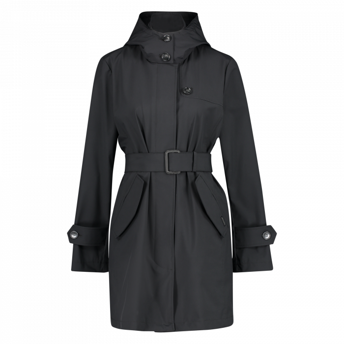 Woolrich belted fayette coat clas navy