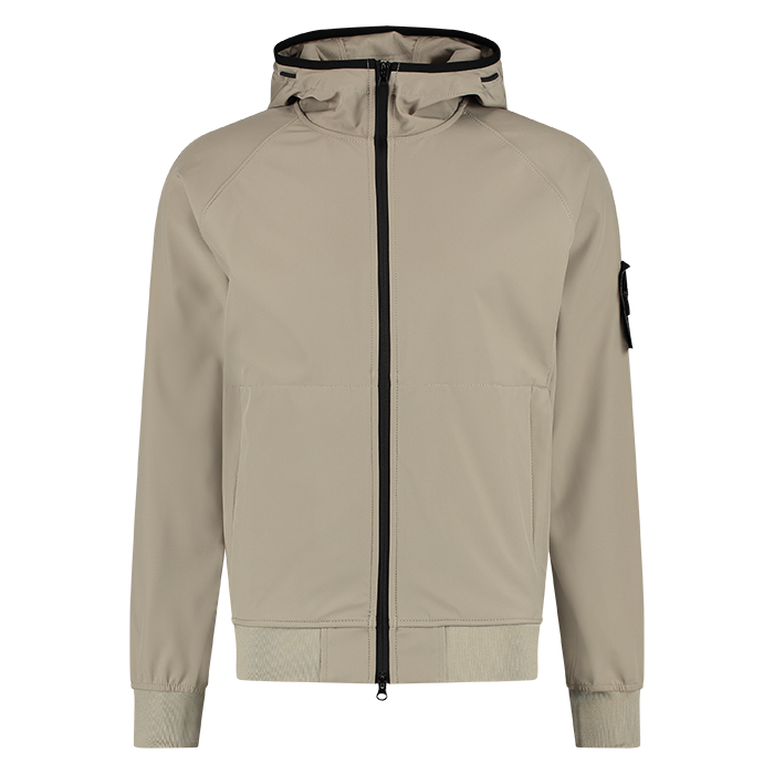 ondersteboven Stof Voorbeeld Stone Island heren soft shell beige