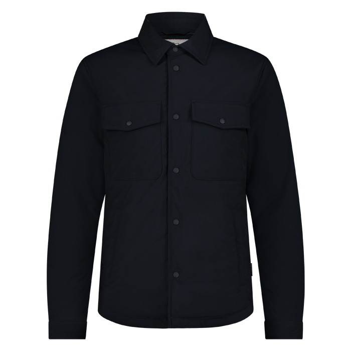 Woolrich heren overshirt melton blue