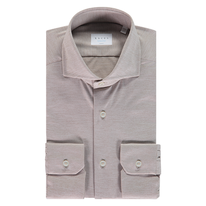 Xacus shirt beige gemeleerd active