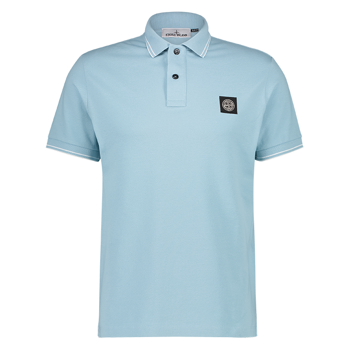 Stone Island heren polo slimfit sky blue