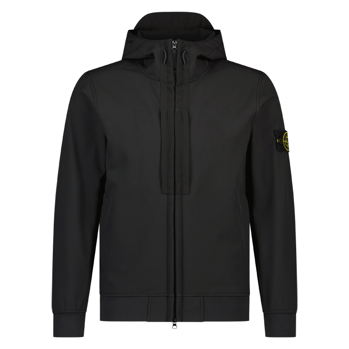 Stone Island heren jas soft shell black