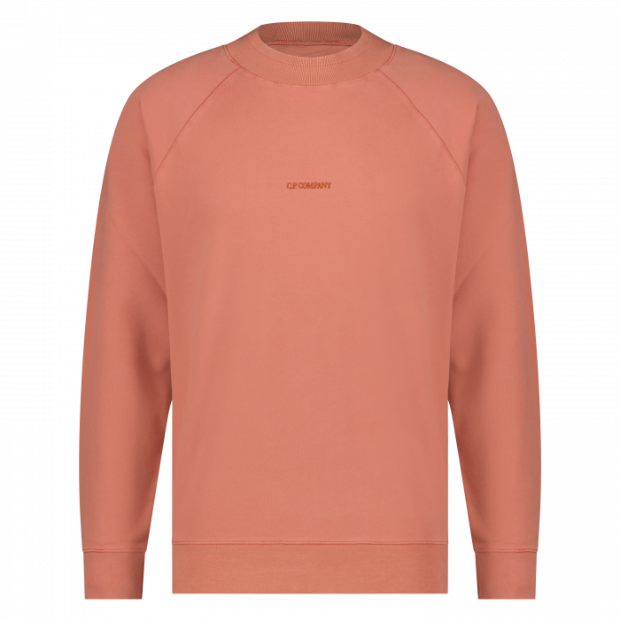 C.P. Company heren crew neck brushed salmon