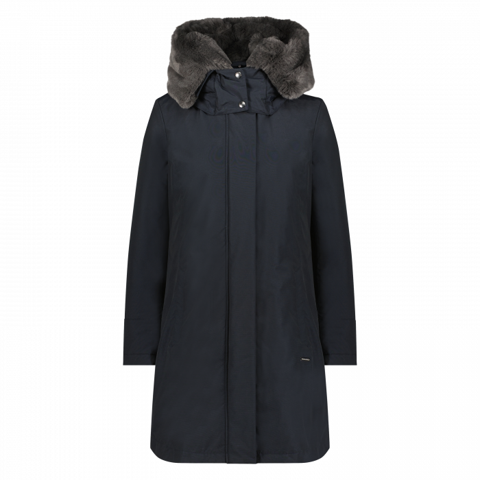 Woolrich dames bow bridge parka dark navy