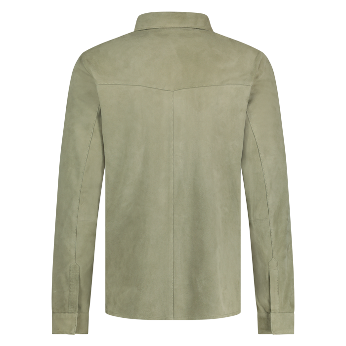 Alter Ego Overshirt Robert sage green suede