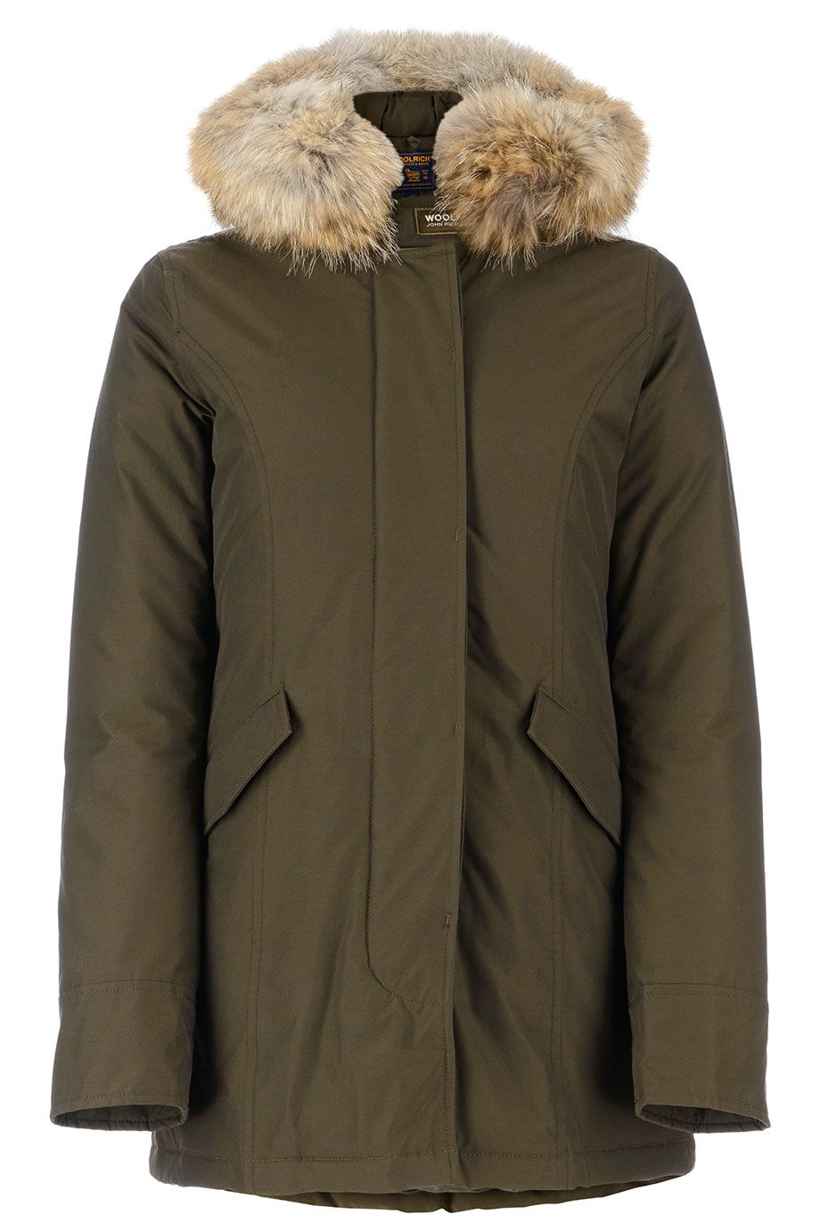 breng de actie ik heb honger Identiteit Woolrich dames arctic parka fr dark green