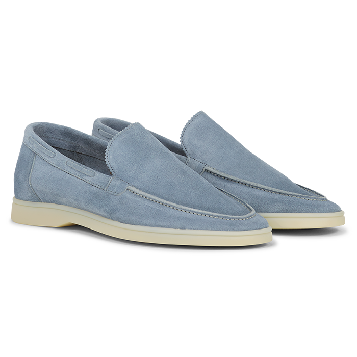 Aurelien heren Yacht loafers baby blue