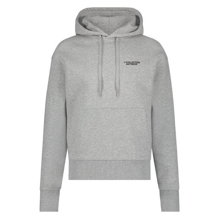 X collection heren hoodie grijs gemeleerd