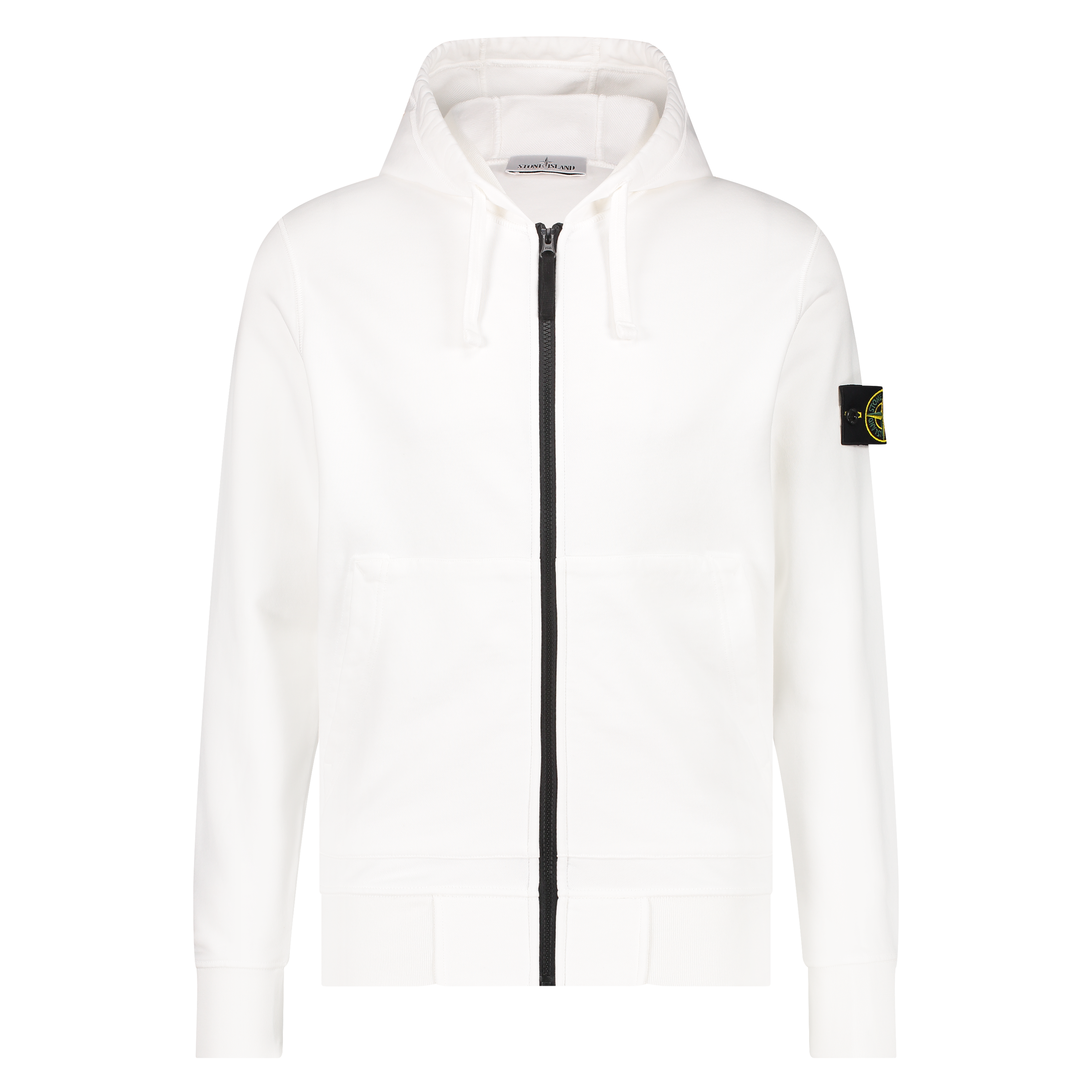 wit stone island vest