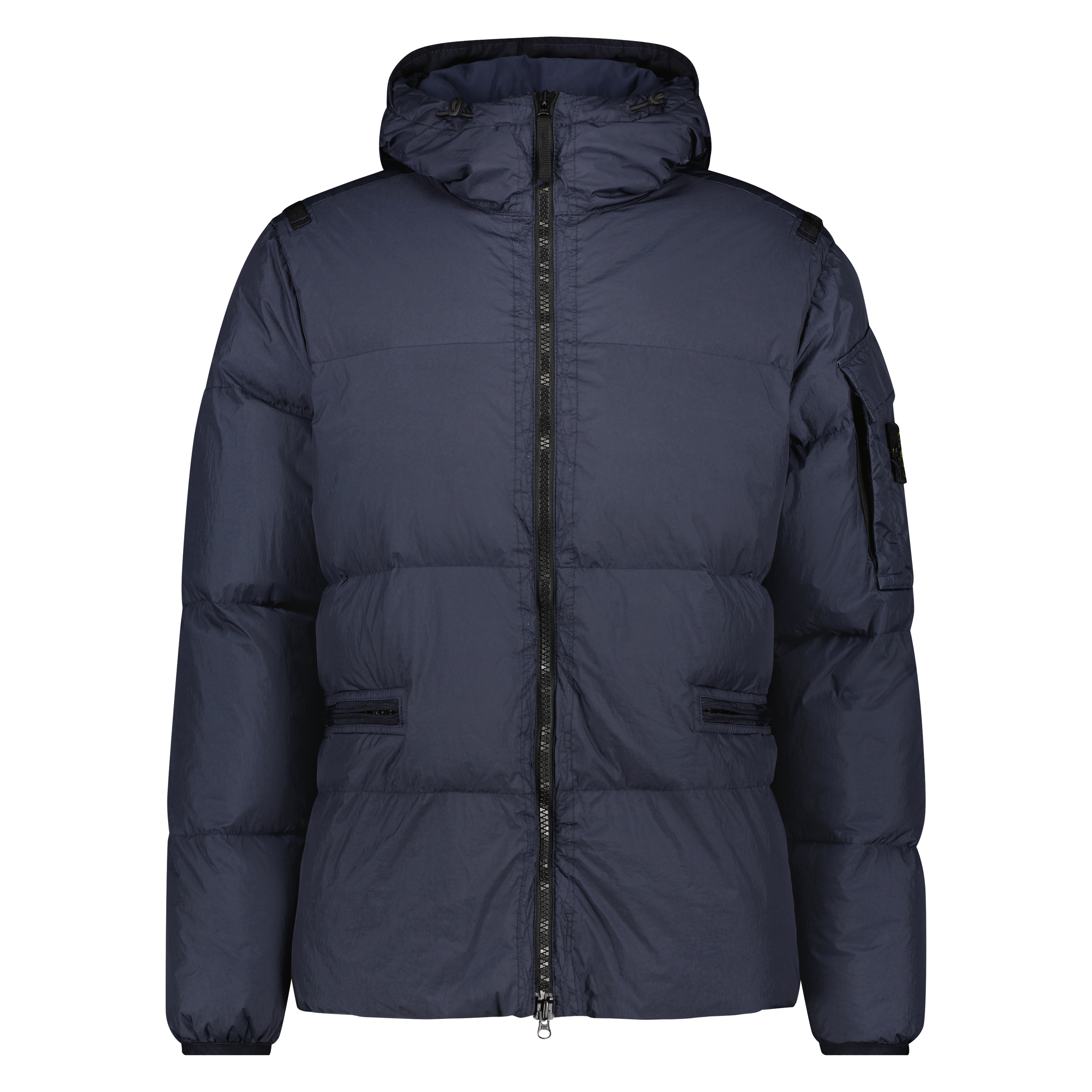 dubbel naar voren gebracht gips Stone Island heren hooded down jacket navy blue