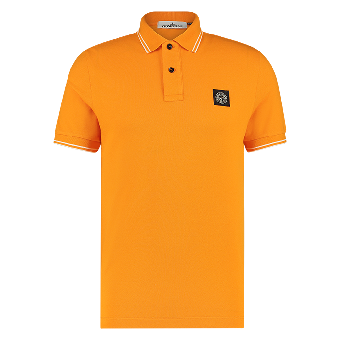 Stone island polo geel 2025