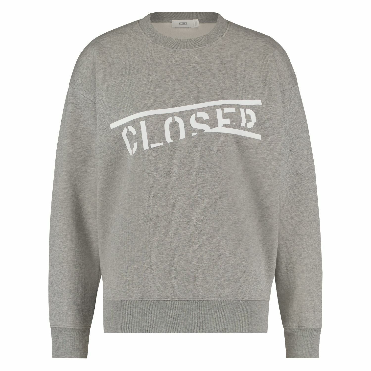 Grijze sweater dames met tekst shop