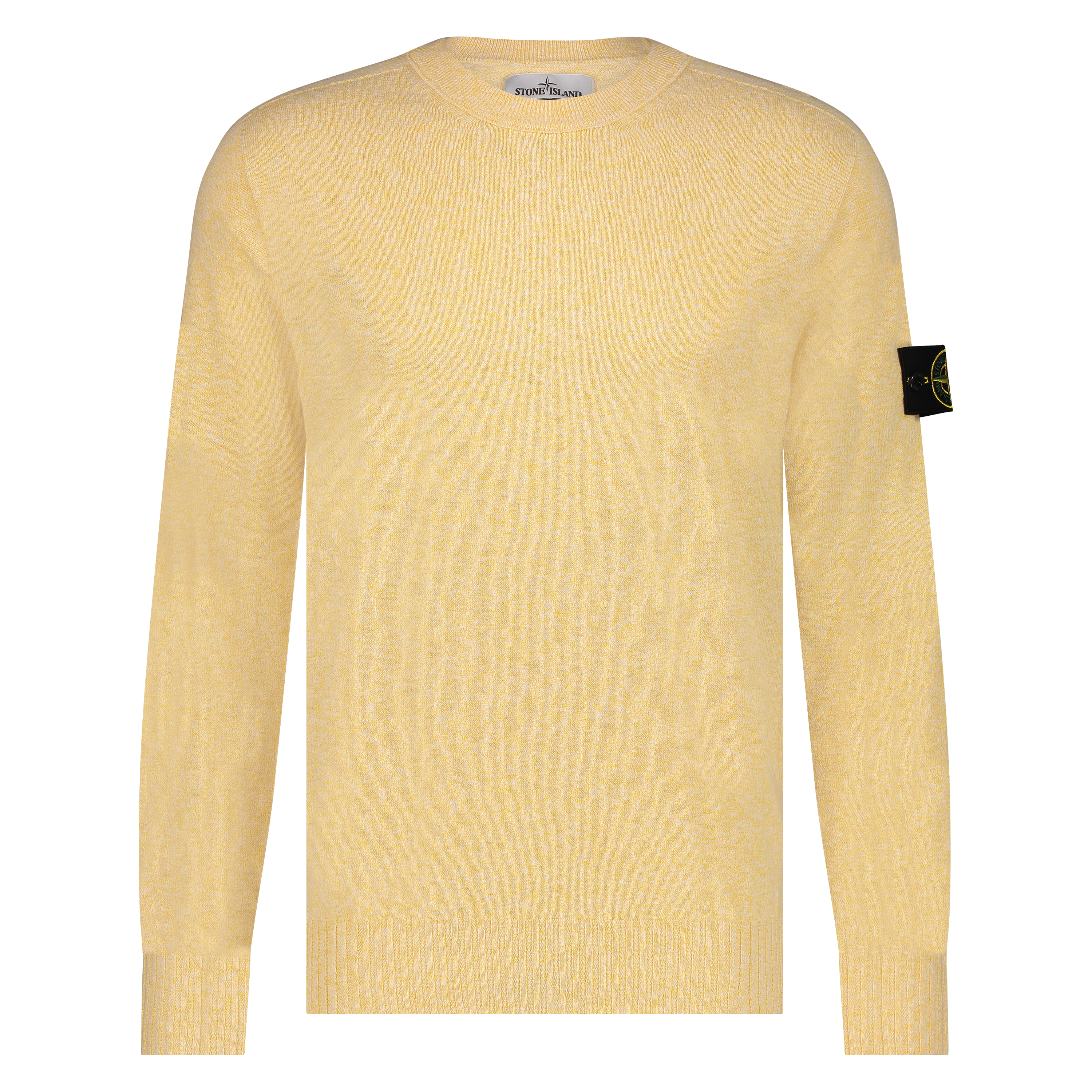 Verwijdering glans Geleend Stone Island heren crewneck knit yellow