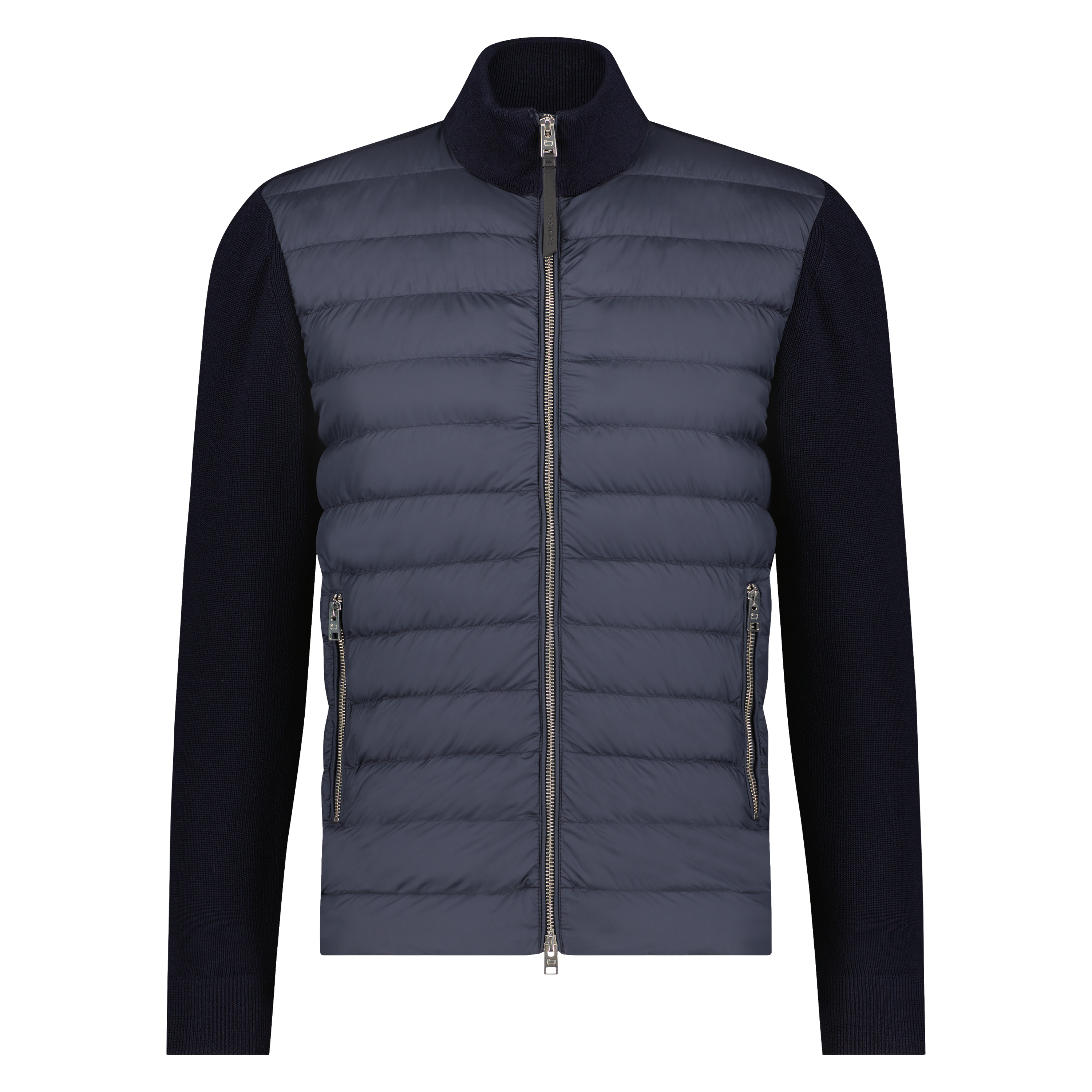 Ziektecijfers Afdaling Kauwgom Woolrich Sundance knitted jacket navy