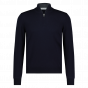 Gran Sasso half zip fine merino navy