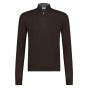 Gran Sasso half zip fine merino brown