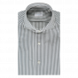 Xacus active, green white oxford stripe